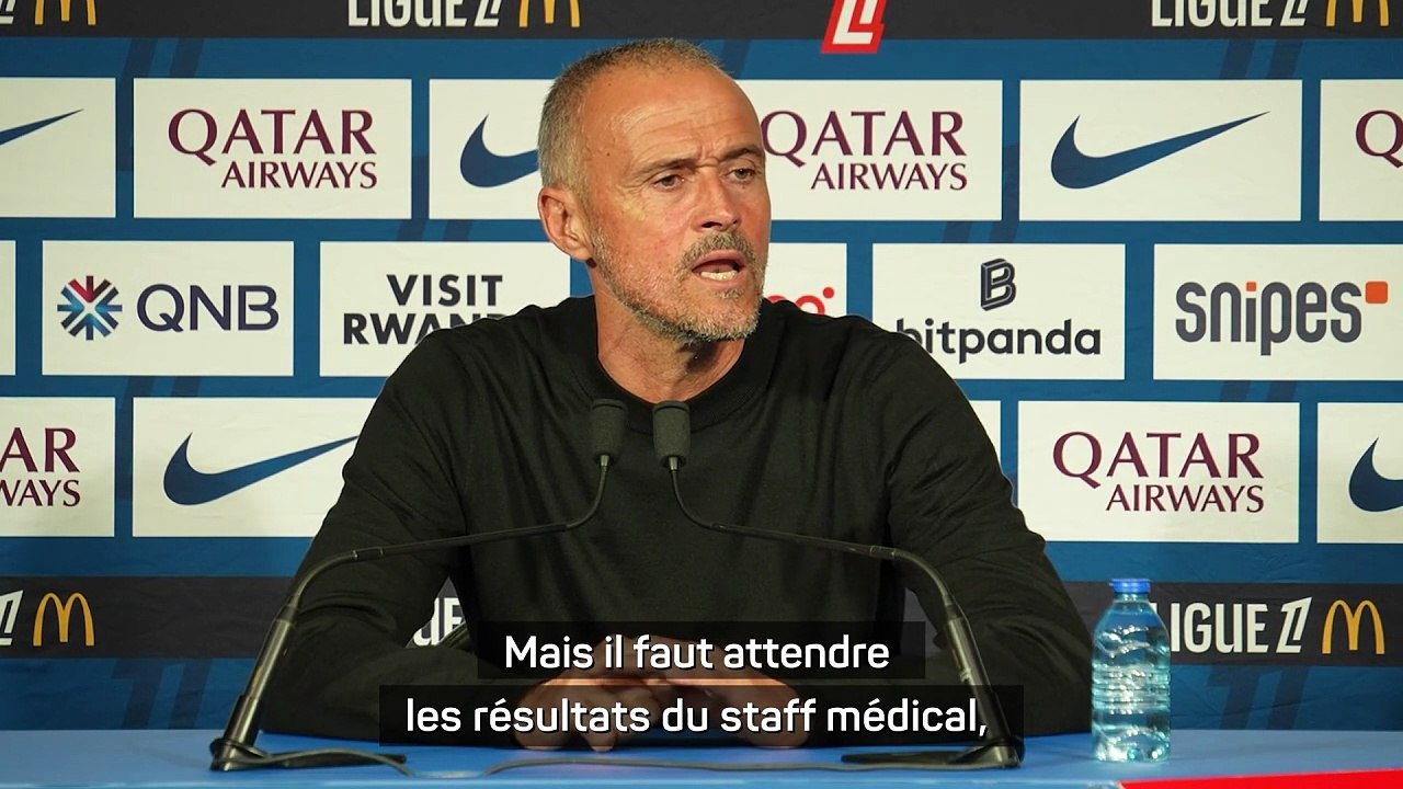 Luis Enrique : "Pour l'instant, je ne peux rien dire sur les blessures de Kvara et Vitinha"