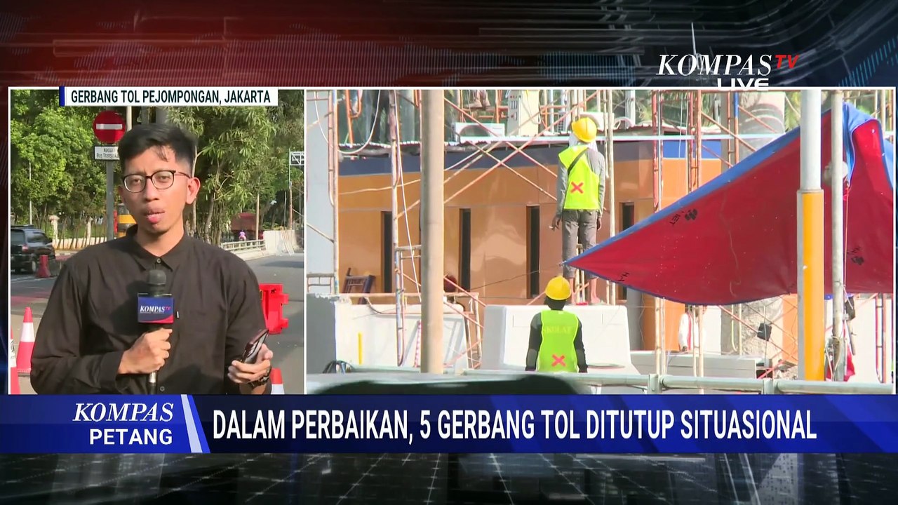 Terbaru! Pantauan Arus Lalu Lintas Jakarta Imbas Gerbang Tol Dalam Kota Tutup, Macet? | KOMPAS PETAN
