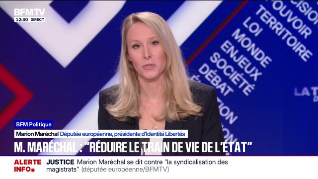 Par principe, un gouvernement qui refuse de s'attaquer à la question de l'immigration, devrait être censuré , estime Marion Maréchal