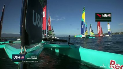 How athletes react after a BLACK FLAG SailGP Mic'd UP in Saint-Tropez & Geneva