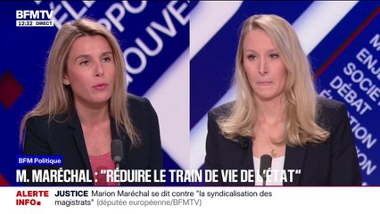 Déficit de France Télévisions: "C'est un scandale", déclare Marion Maréchal, qui plaide pour "privatiser l'audiovisuel public"