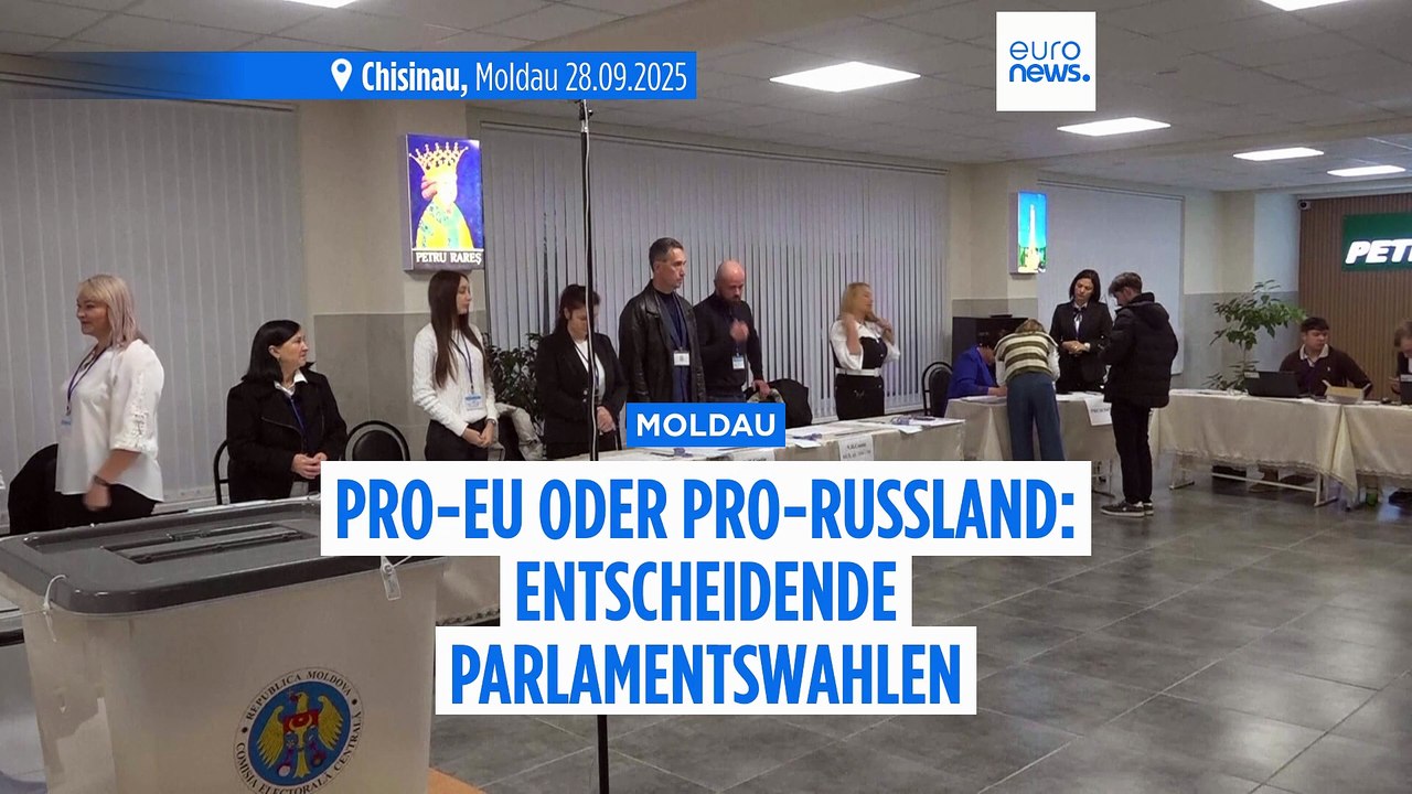 Pro-EU oder Pro-Russland: Niedrigere Wahlbeteiligung als 2021 in Moldau