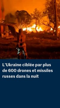 Guerre en Ukraine : plus de 600 drones et missiles russes s'abattent sur l'Urkaine