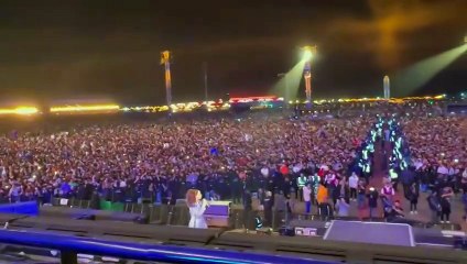 بلقيس تقدم أكبر حفلات الرياض بحضور 210 ألف شخص