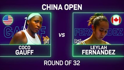 Gauff battles to get past Fernandez in China Open