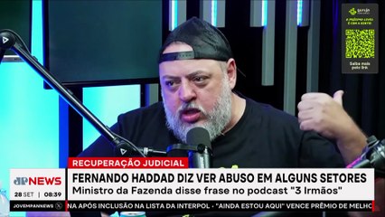 Haddad diz ver abuso no número de pedidos de recuperação judicial no Brasil