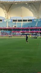Arshdeep warming up
