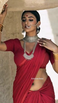 Golden hour vibes, soaked in elegance ✨ Embracing tradition with a modern twist