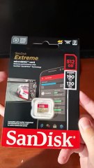 Unboxing a 512 GB SanDisk Extreme SD card