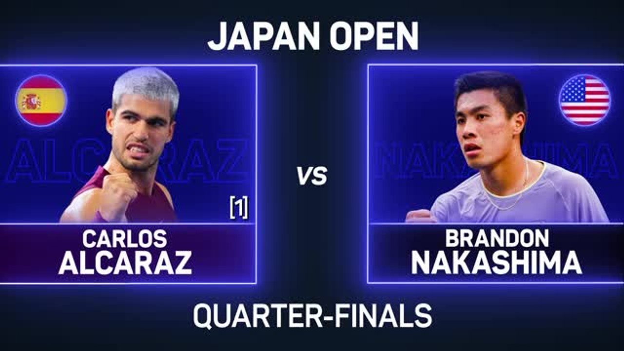 Alcaraz charges into Japan Open semis