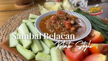 Sambal Belacan Kelate Style, Cicoh Ulam Lagi Padu!