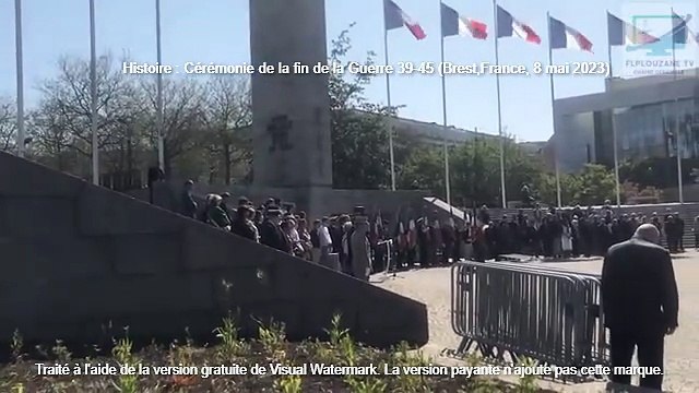 Actualités : Commémoration du 8 Mai 1945 le 8 Mai 2023 (Brest, Place de la liberté, France, 8 mai 2023)