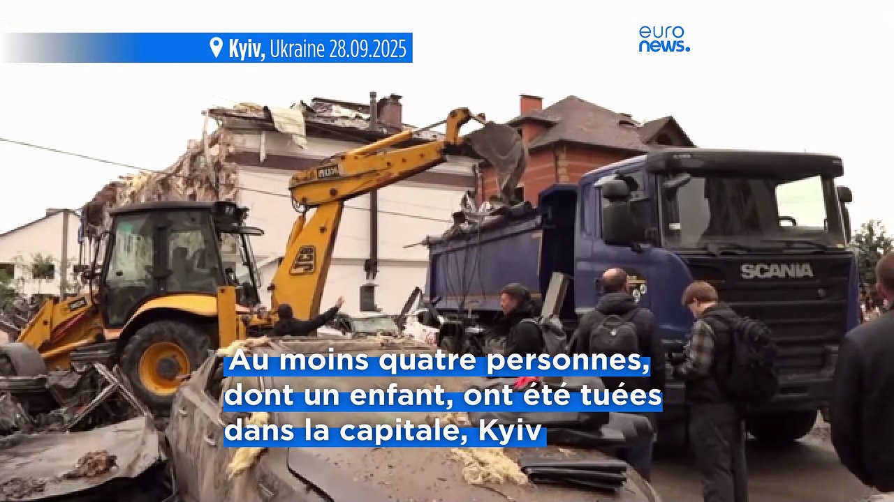 Ukraine : près de 500 drones et 50 missiles russes tirés, au moins quatre morts à Kyiv