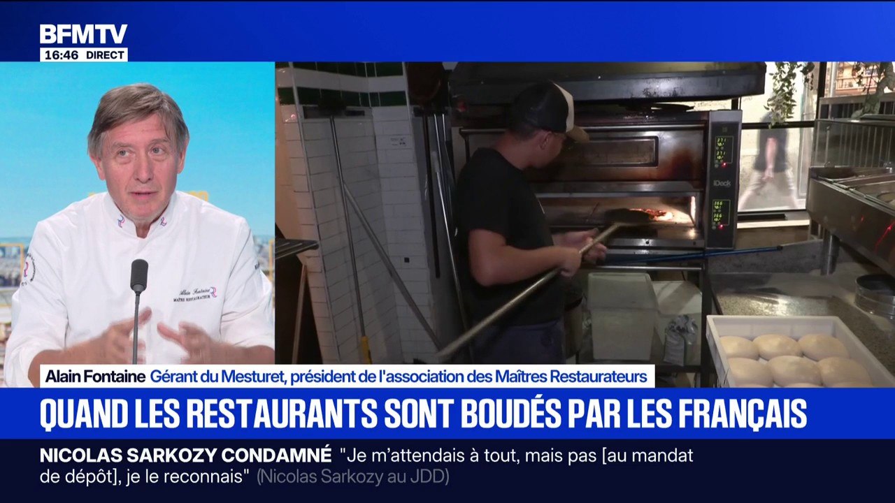 Restaurants désertés par les Français: "La restauration traditionnelle est en train de disparaître", déplore Alain Fontaine, gérant du Mesturet