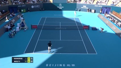 Pékin : Mannarino éliminé par Musetti en huitièmes de finale 🎾