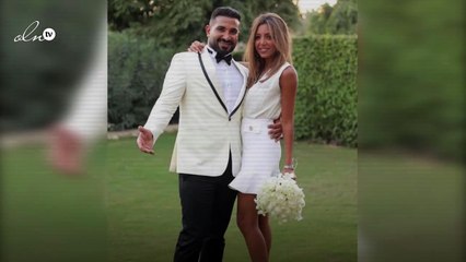 سمية الخشّاب تنشر صورة غامضة بعد عقد قران أحمد سعد