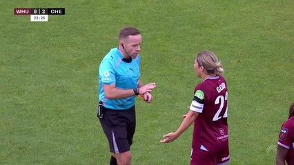 Belloumou sent off for hair pull in Chelsea's rout of West Ham