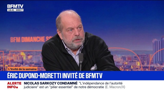 CNews est une chaîne d'extrême droite , assure Éric Dupond-Moretti