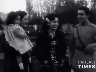 لقطات نادره للأميره فوزيه فواد وشاه ايران وابنتهم شهيناز بهلوي