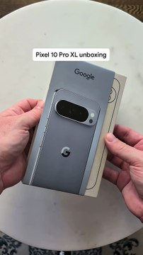 فيديو فتح صندوق هاتف Pixel 10 Pro XL الجديد من قوقل