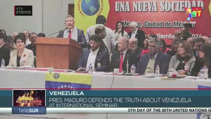 Venezuela | Pres. Maduro defends the truth about Venezuela at International Seminar