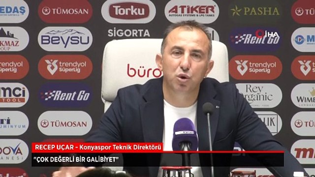 Konyaspor Teknik Direktörü Recep Uçar: Çok değerli bir galibiyet
