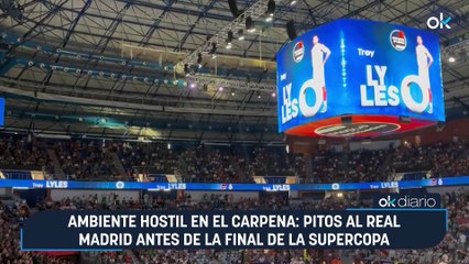 Ambiente hostil en el Carpena: pitos al Real Madrid antes de la final de la Supercopa