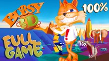 Bubsy 3D Refurbished FULL GAME 100% Longplay (PS1, PC)
