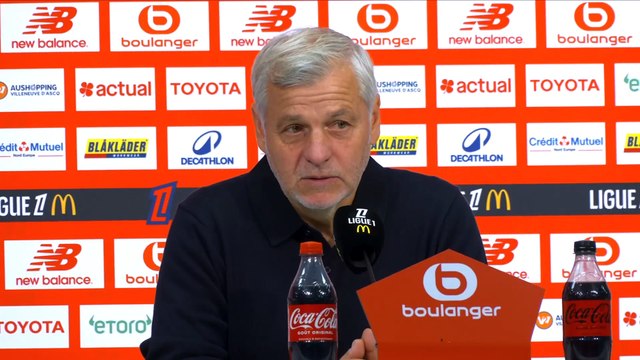 Bruno Genesio (Lille) : « Mon carton jaune est juste gaguesque » - Foot - Ligue 1