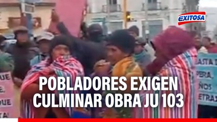 Huancayo: Pobladores exigen culminar obra JU 103