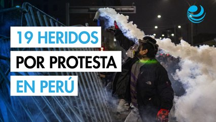 Al menos 19 heridos en protestas contra el gobierno en Perú