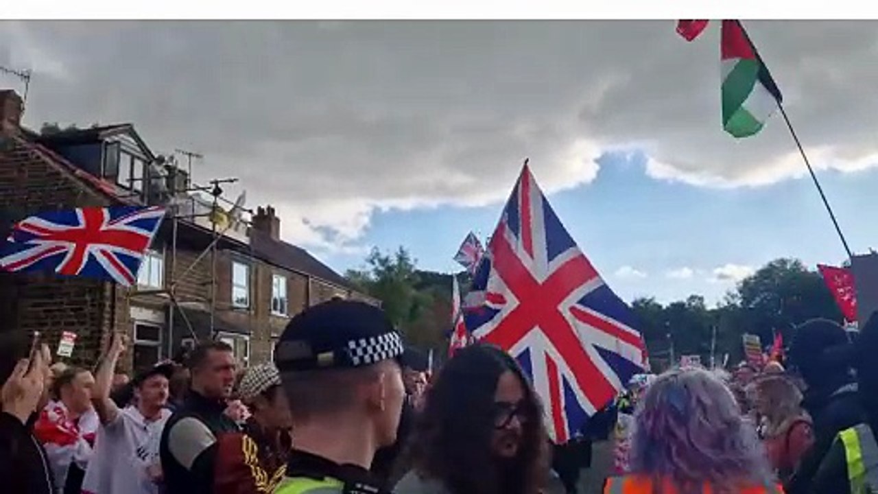 Chesterfield protest: Police close major road a...