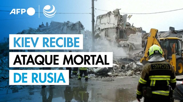 Rusia lanza una andanada de misiles y drones que deja al menos cuatro muertos en Kiev