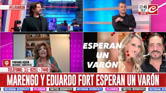 Rocio Marengo y Eduardo Fort esperan un varón