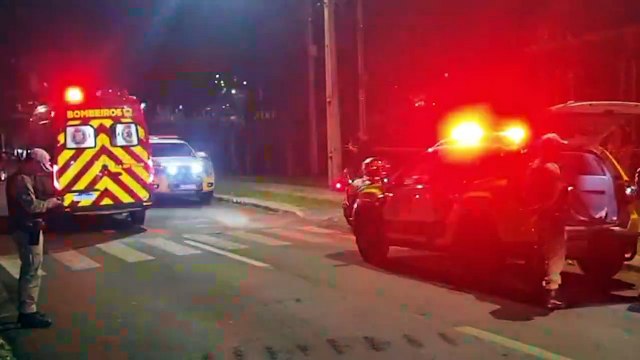 Motociclista em fuga invade Ecopark Oeste e sofre queda; Mulher na garupa fica ferida