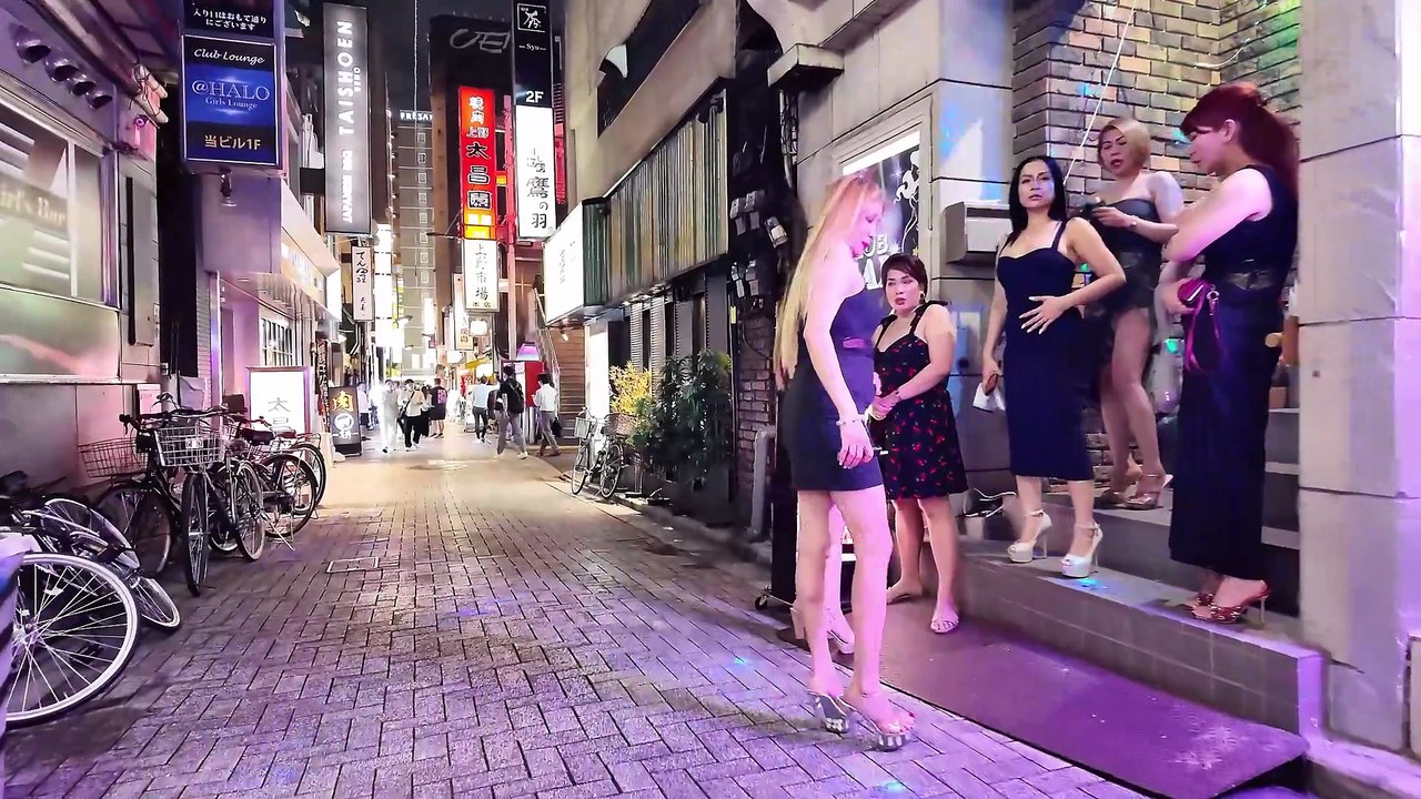 A night town filled with the allure of beautiful women. Tokyo/Ueno