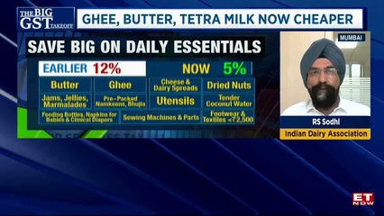 GST Cut On Dairy To Boost Volume Growth, Shift To Organized Sector | RS Sodhi On GST 2.0