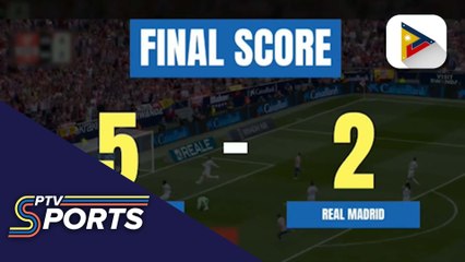 Atletico Madrid, dinomina ang kapitbahay na Real Madrid, 5-2