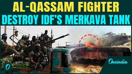 VIDEO: Al-Qassam Fighters BLOW-UP IDF Merkava Tank with Al-Yassin 105 Shell | Israel-Hamas War