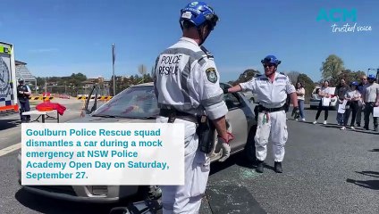 Police Rescue officers demonstrate at NSW Police Academy Open Day