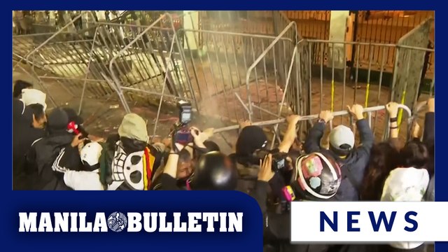 Clashes erupt outside Peruvian Congress as anti-government protests by youth groups continue