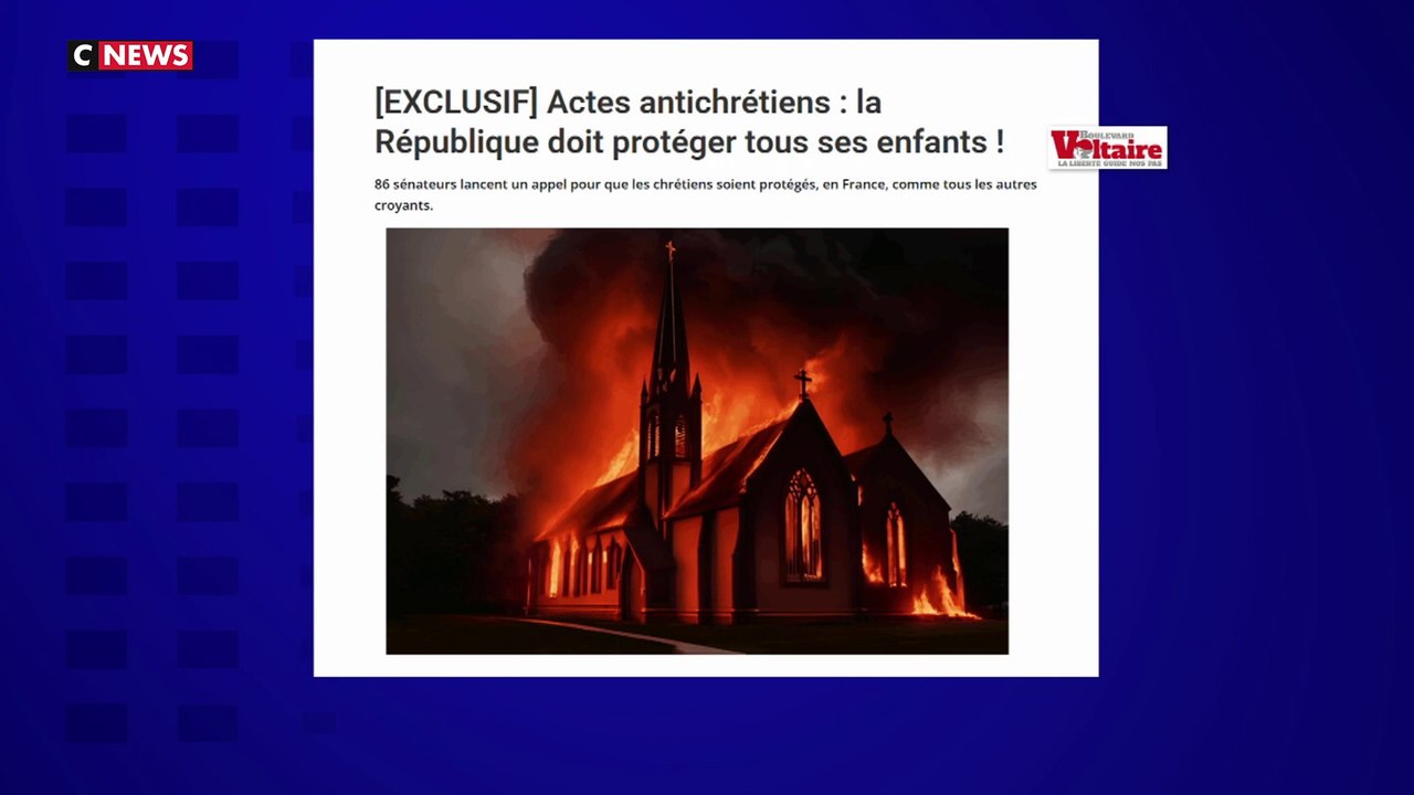 Actes anti-chrétiens : 86 sénateurs interpellent le gouvernement et demandent des mesures