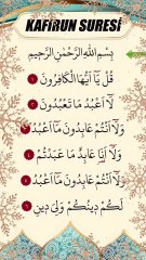 Kafirun suresi
