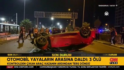 Hatay'da otomobil yayaların arasına daldı: 3 ölü
