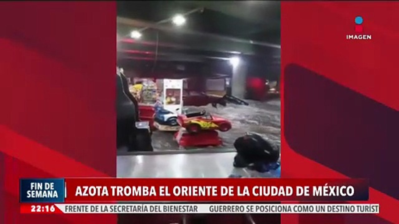 Tromba genera caos en el oriente de la Ciudad de México | Noticias Fin de Semana con Enrique Sánchez