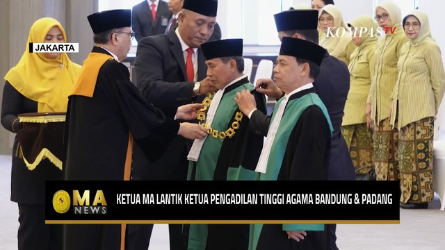 Ketua MA Lantik Ketua Pengadilan Tinggi Agama Bandung dan Padang - MA NEWS
