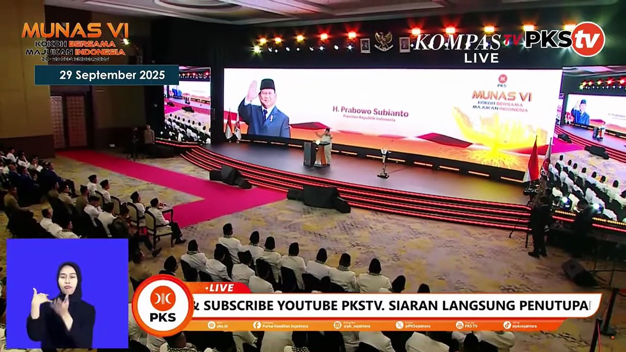 Prabowo Ungkit Lagi Anies Kasih Nilai 11 di Munas ke-VI PKS: Saya Enggak Dendam