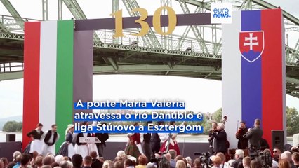 Orban e Fico criticam a UE no 130.º aniversário de ponte que liga a Hungria à Eslováquia