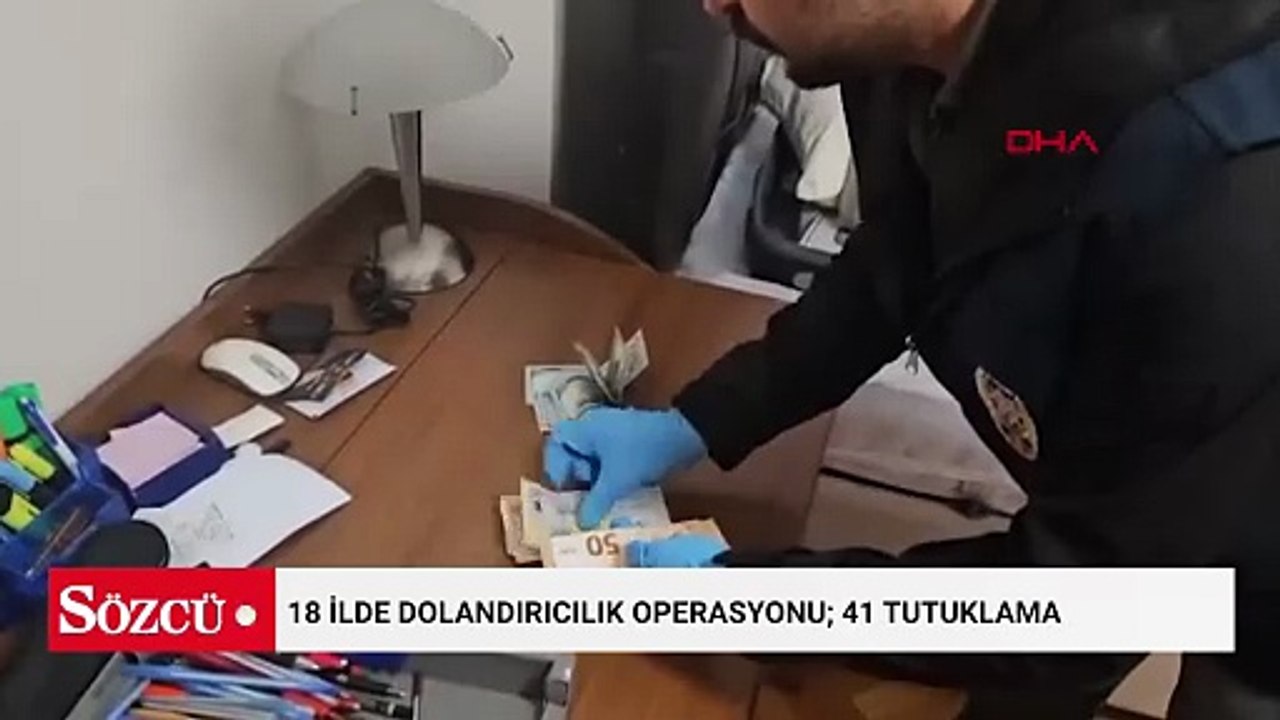 Tekirdağ merkezli 18 ilde dolandırıcılık operasyonu; 41 tutuklama