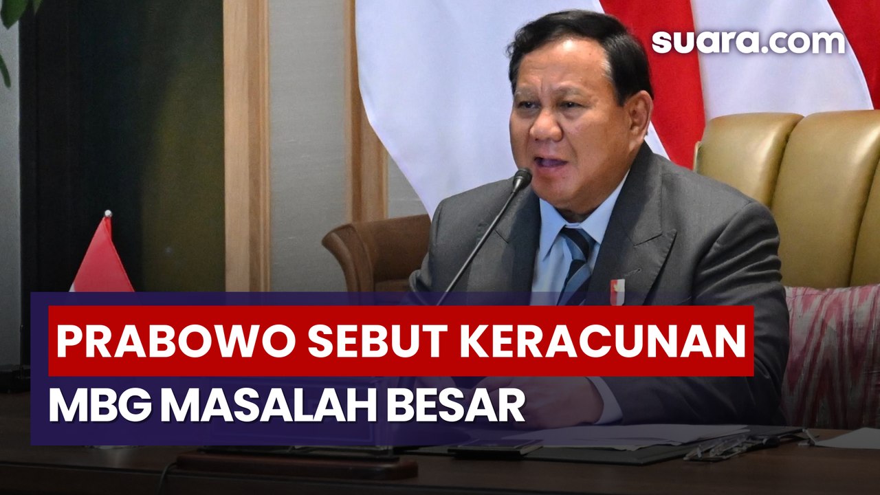 Prabowo Sebut Keracunan MBG Masalah Besar, Minta Tak Dipolitisasi